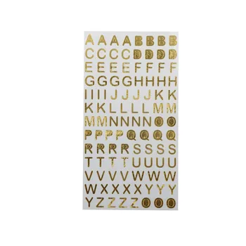 

1 sheet Self-adhesive Stickers DIY Photo Gold Letters Decoration for Scrapbooking/Card Making/Journaling Project18.5*9.8cm