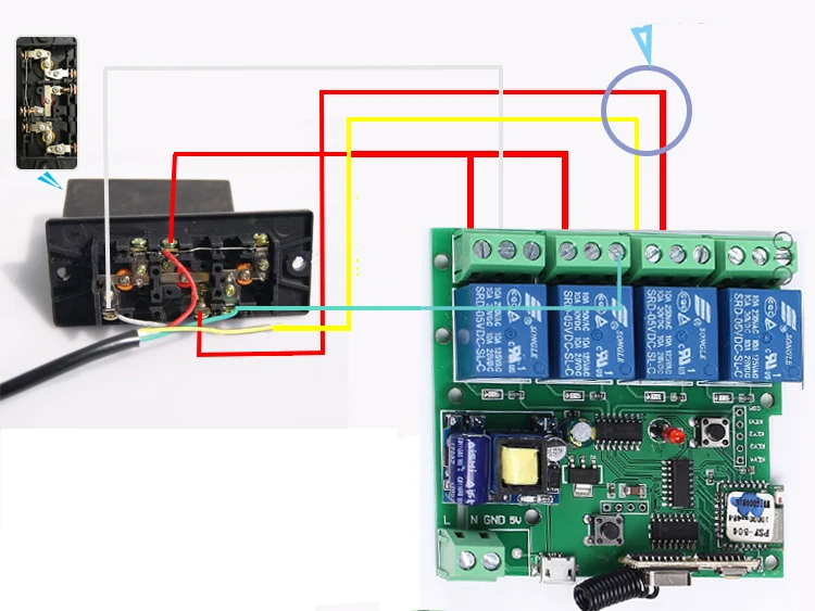 220V 4 wifi реле канала модуль с помощью приложения на телефоне Беспроводной дистанционного Управление WI-FI переключатель пробежку с встроенной функцией спуска затвора блокировки 433 м для смарт-Приспособления