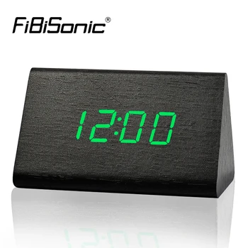 

FiBiSonic Factory Modern Thermometer Desk Clocks, LED Digital clock, Alarm Clock,Sound Control Mini LED Table Clock