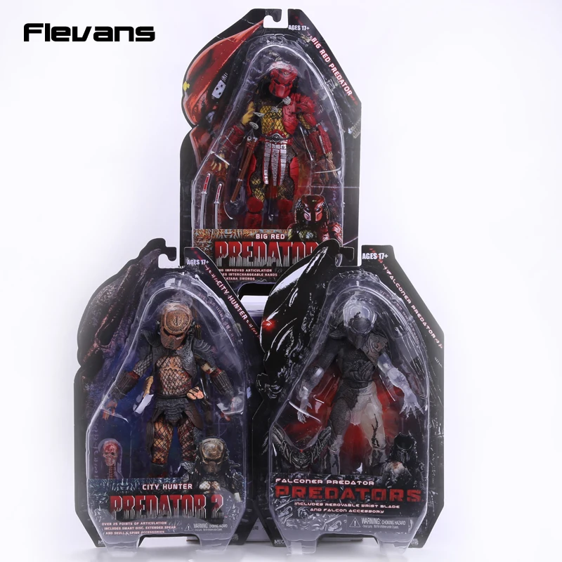 Хищники от компании NECA 2 City Hunter Big Red Falconer хищник ПВХ фигурка Коллекционная модель
