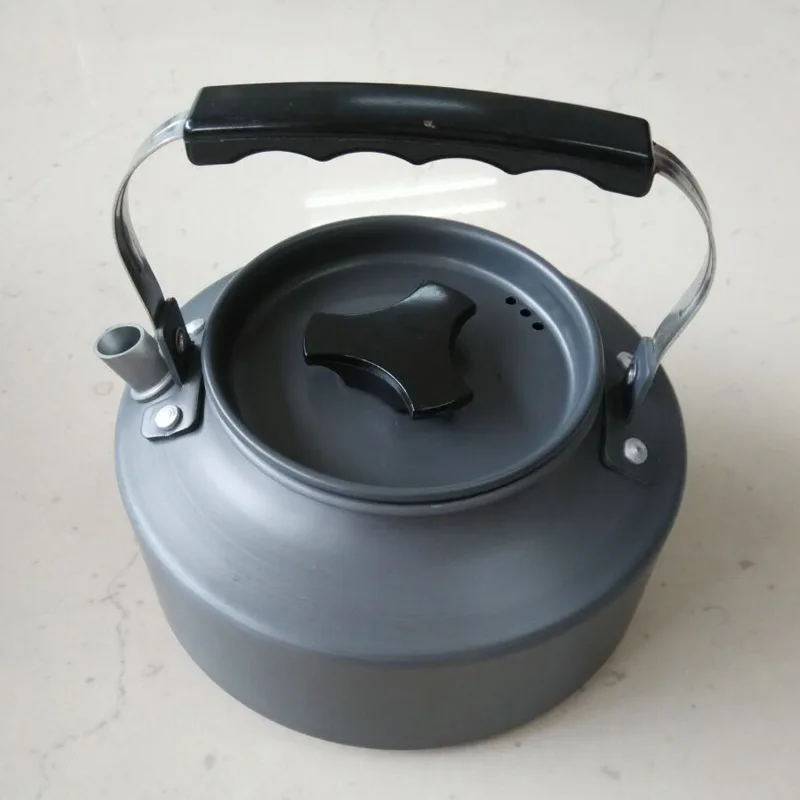 1.1L Outdoor Camping Aluminum Portable Coffee Pot Water Kettle Teapot