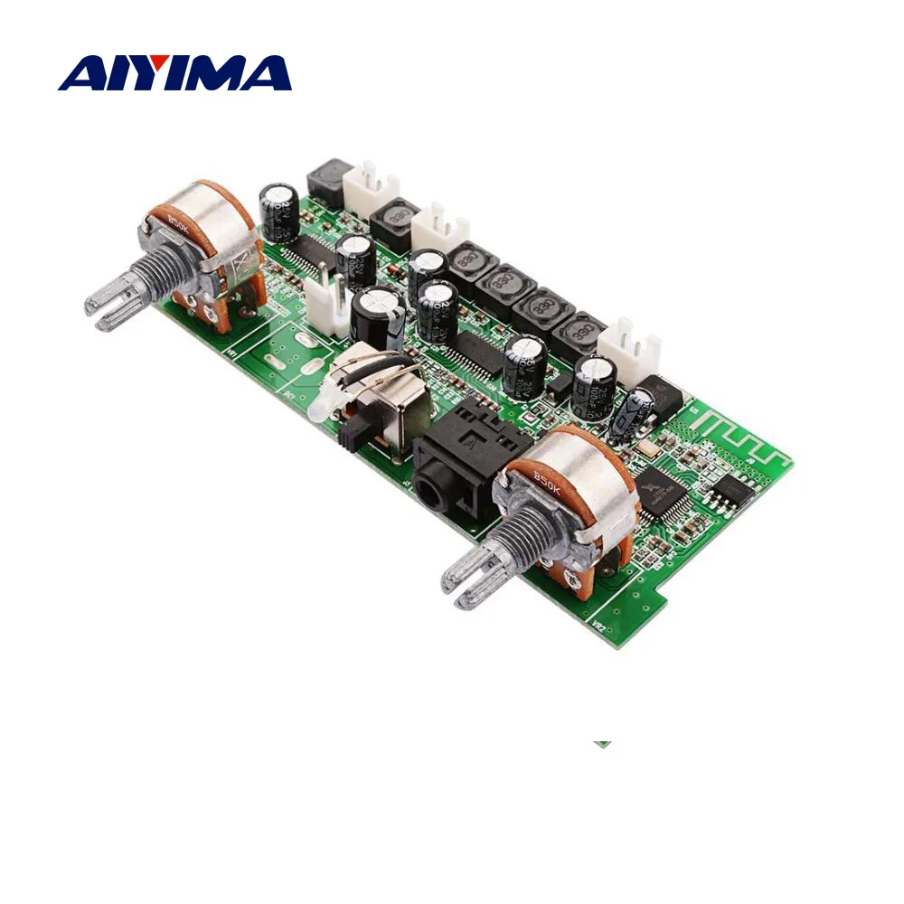 AIYIMA Bluetooth усилитель аудио доска 10Wx2 + 15 Вт 2,1 канал Мощность усилители MP3 WAV аудио декодер доска Поддержка AUX