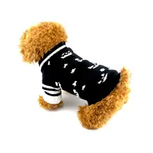 Трансер собачья одежда собаки рубашка крутой и милый череп свитер одежда костюм для собаки, кошки 4,4