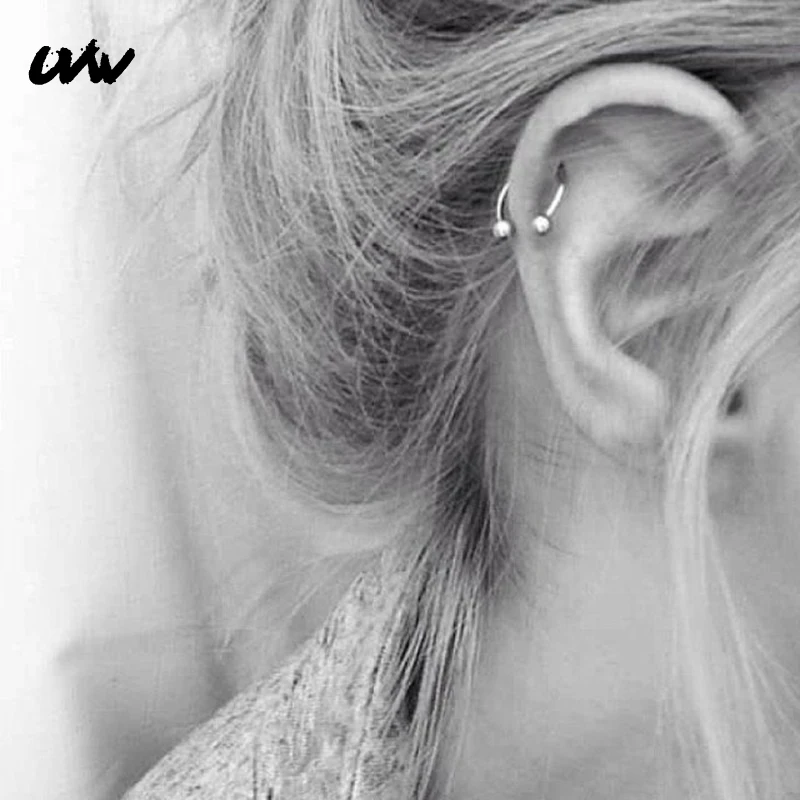 1 шт. модные серьги гвоздики из хирургической стали UVW037|Украшения для тела| |