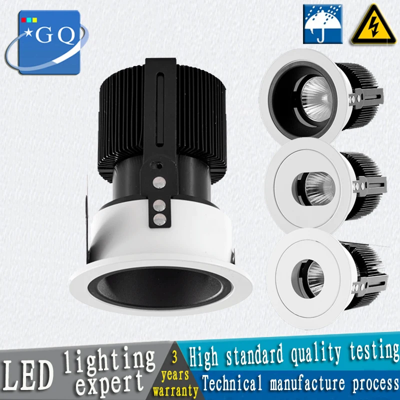 

10pcs/lot LED wash wall lamp COB high-end hotel engineering downlight embedded spotlight commercial lighting stores