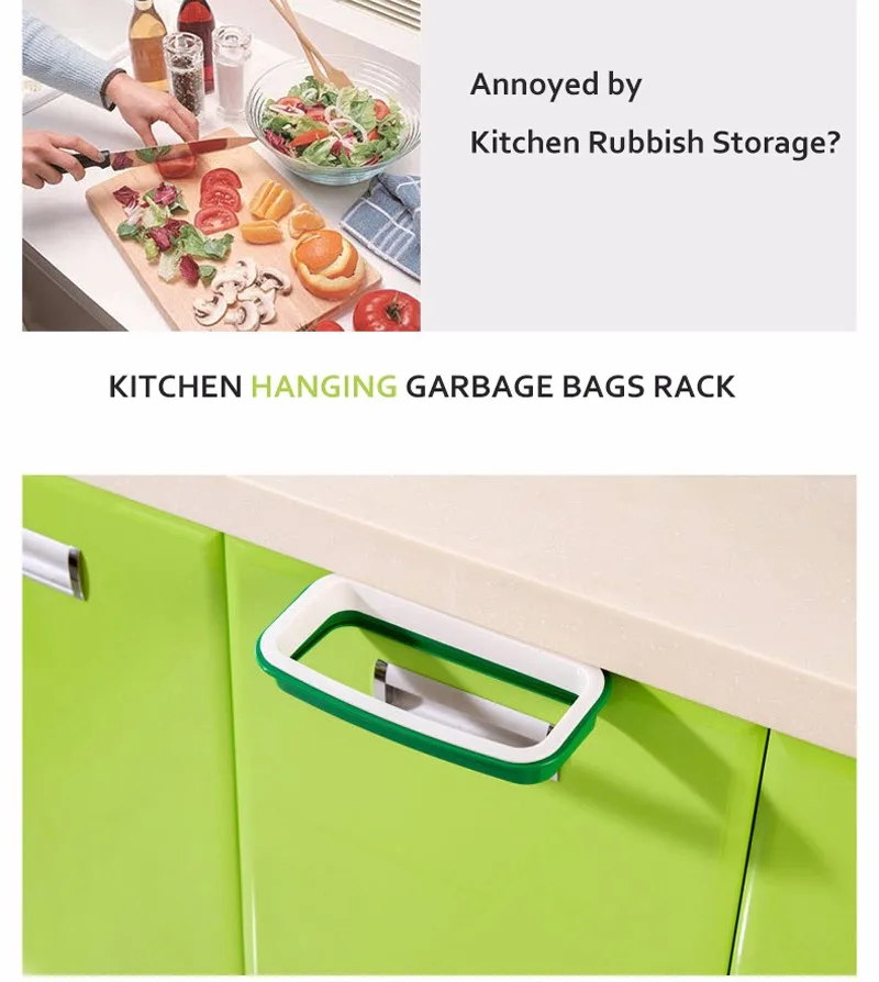 Hoomall мешок для мусора держатель для хранения стеллаж подвесной кухонный шкаф мусорное хранение мешок для мусора стеллаж для хранения