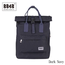 New Girls Canvas Backpack Women Laptop Backpack Double Zipper Backpack Large Capacity School Bags Backpack for teens 030-041-008 patch detail double zipper canvas backpack