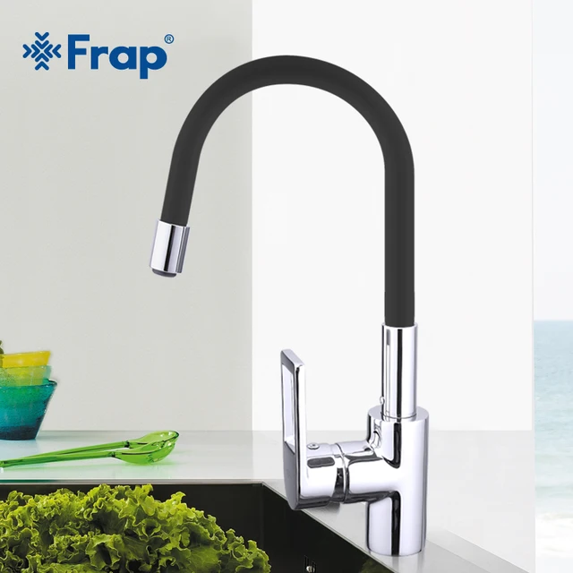 Best Offers Frap New Arrival 7color Silica Gel Nose Any Direction Rotation Kitchen Faucet Cold and Hot Water Mixer Torneira Cozinha F4253