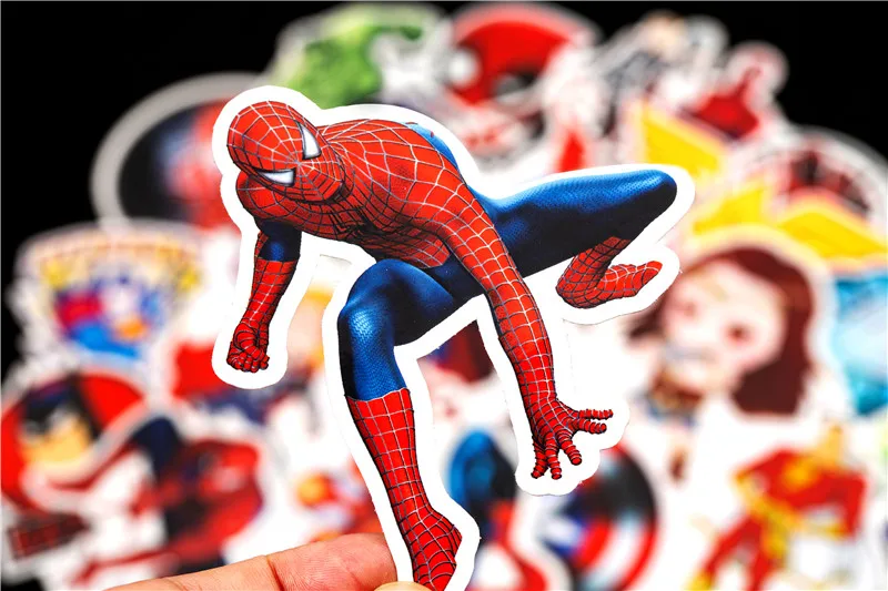 Super Hero Stickers Funny JDM Kids Toy Sticker for DIY Luggage Laptop Skateboard Motorcycle Car Phone Bedroom Sticke (10)