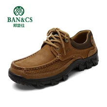 BAN& CS мужские Водонепроницаемые кожаные ботинки для пешего туризма, уличные ботинки, маршрутный треккинг, походная обувь для скалолазания, обувь для охоты