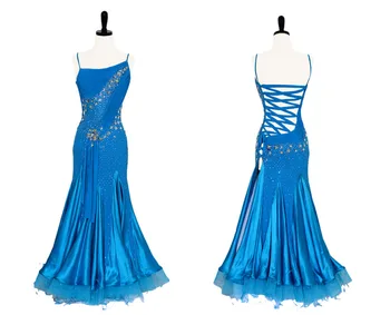 

Standard Ballroom Dresses Lady Custom Made Flamenco Ballroom Dresses Glass Stone Waltz Ballroom Competition Dance Dress