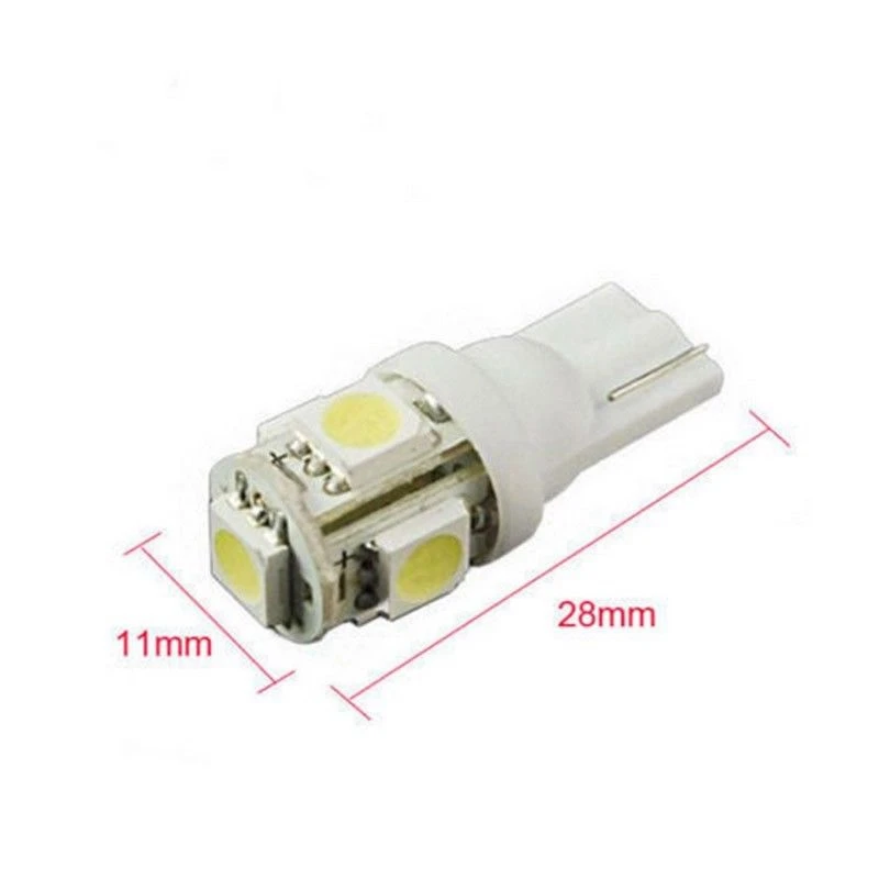VicTsing Auto T10 Led White 194 W5W LED Car Super Bright Turn Side License Plate Light Lamp Bulb DC 12V Parking Light 6500K      (3)