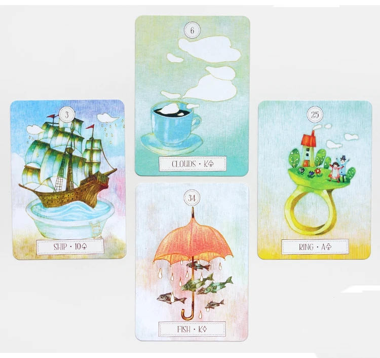 100% английская версия карты Dreaming Way Lenormand настольная игра Карты Таро|Настольные