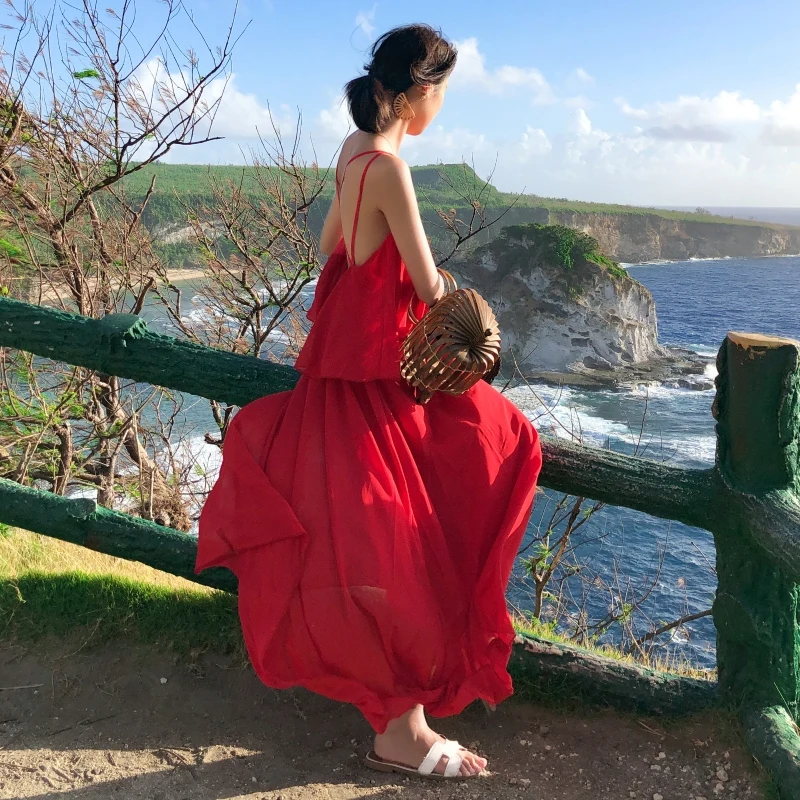 DROWYD الصيف المرأة الشاطئ س الرقبة حبال مثير اللباس بوهو الأحمر عارية الذراعين ماكسي اللباس عارضة عطلة نادي حزب رداء فساتين vestido DROWYD الصيف المرأة الشاطئ س الرقبة حبال مثير اللباس بوهو الأحمر عارية الذراعين ماكسي اللباس عارضة عطلة نادي حزب رداء فساتين vestido