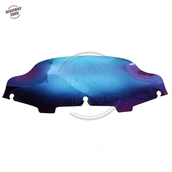 

6" Motorcycle Wave Windshield Windscreen Moto Wind Screen case for Harley Electra Street Glide Touring FLHTC FLHX 1996-2013