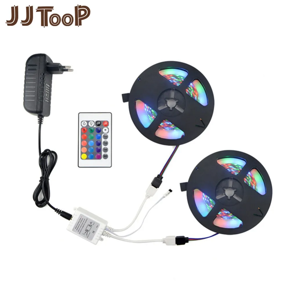

LED Strip Light DC 12V RGB SMD 2835 5050 44Key Power Remote 5M 10M 15M Full Set Flexible Diode Ribbon Tape Waterproof Lighting