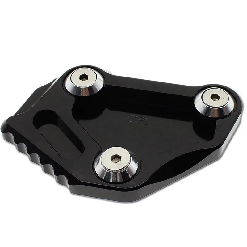 FXCNC Racing Aluminum CNC Motorcycle Side Stand Plate Kickstand Extension Pad Fit For Yamaha YZF R1 2009 2010 2011 2012 2013 2014 2015 2016 