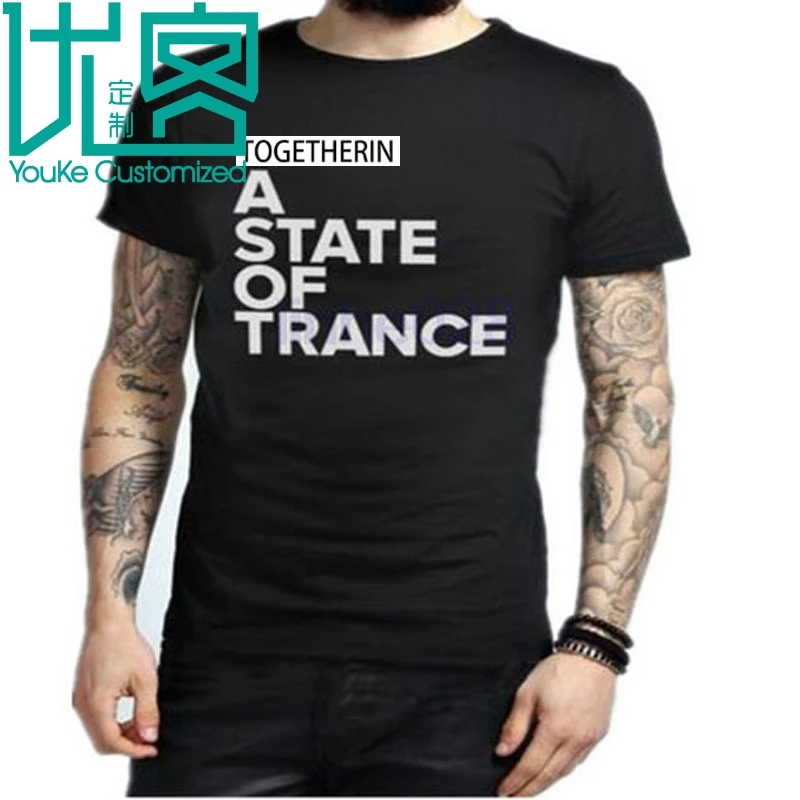 Футболка с надписью Armin Van Buuren Together In A State of Trance популярная хлопковая футболка