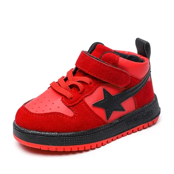 

Autumn Winter Children Sports Shoes Fashion Star Girls Warm Leisure Sneakers Kids Shoes For Boys Student Short Boots