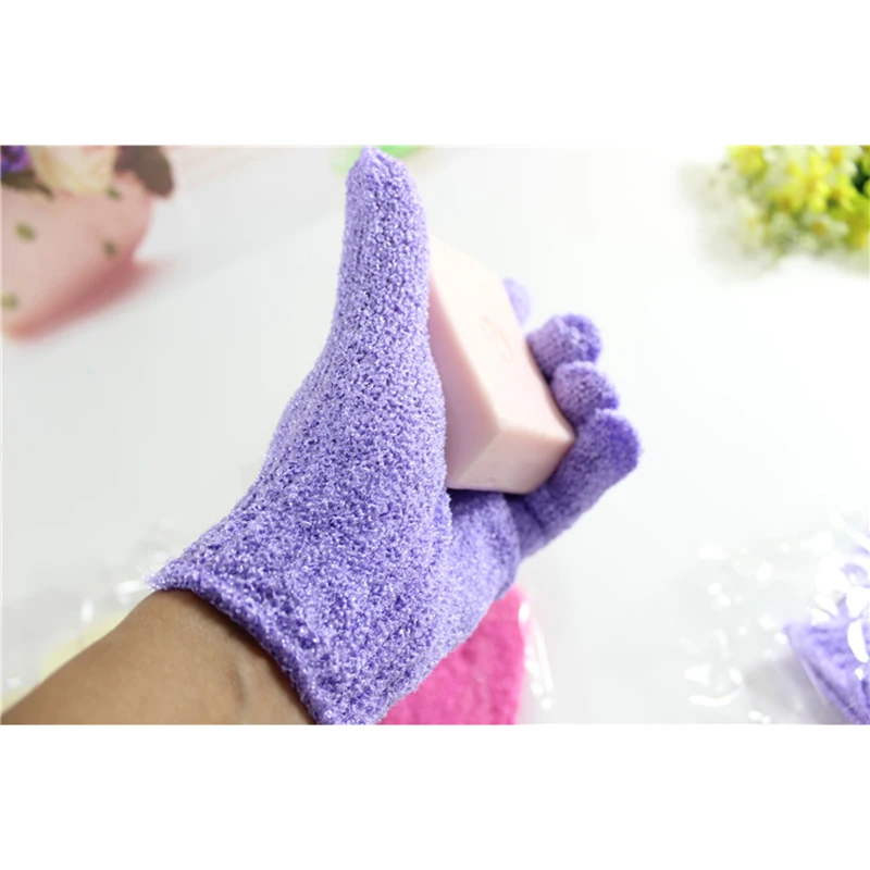 2 шт. очищающее банное полотенце в виде перчатки для сильного удаления мутного скраба, натирания задней части рукавицы для душа, отшелушивающий массаж тела
