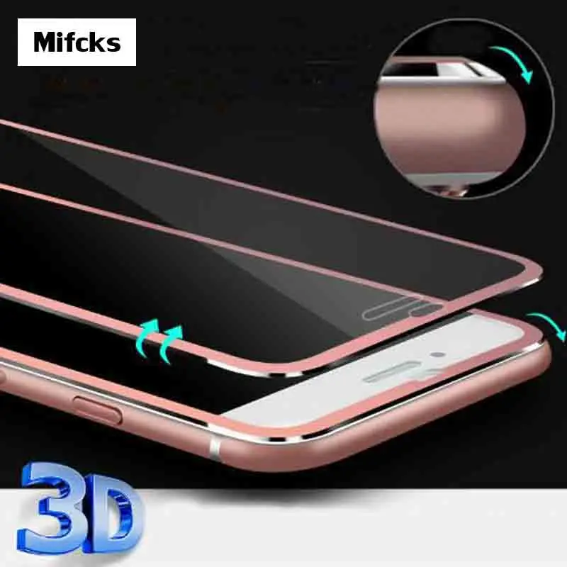 2 шт. MIFCKS 3D изогнутые края сплав закаленное стекло для iPhone X 8 7 Plus 6 полное покрытие экрана Защитная пленка для iPhone XS Max XR