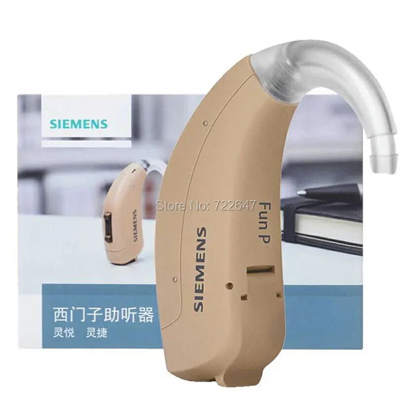 

6 Channels Siemens Fun P Hearing Aid Ear Aids Mini BTE Digital Wireless Sound Amplifiers for the Elderly w Moderate Severe Loss