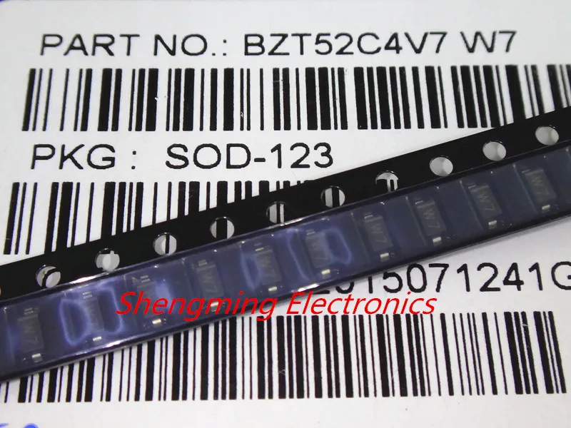 100 шт. 1206 SMD BZT52C4V7 4 7 В SOD-123 Диод Зенера | Электронные компоненты и принадлежности