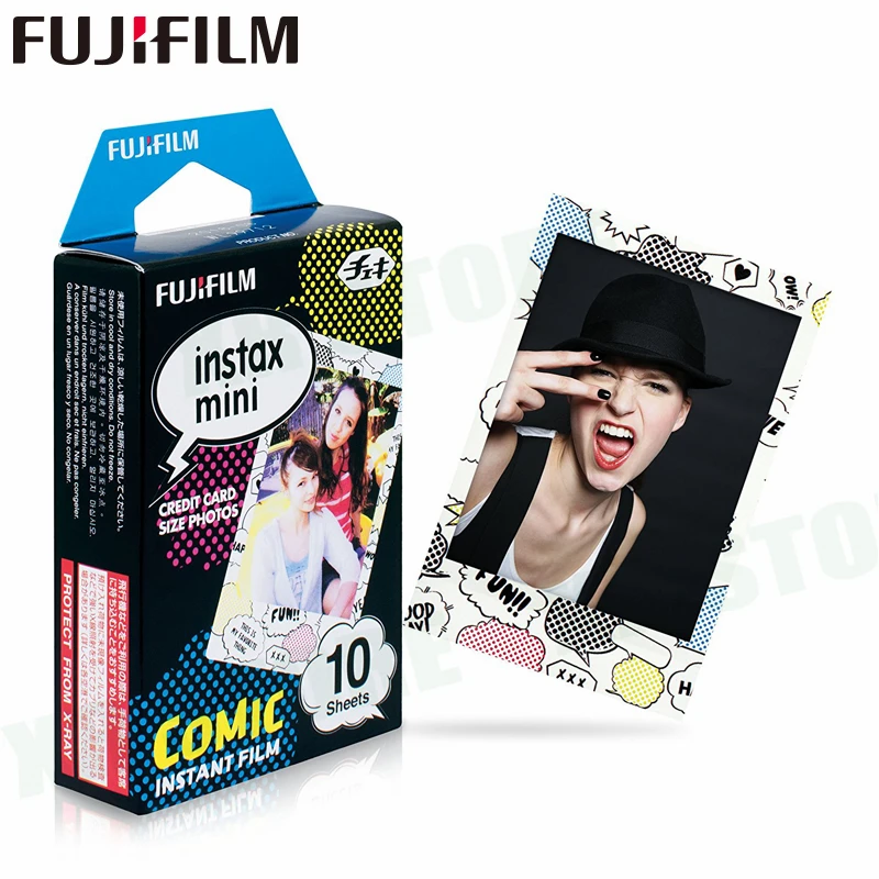 Пленка Fujifilm Instax Mini 8 9 Comic Fuji Instant photo paper 30 листов для 70 7 s 50 s 50i 90 25 Share SP-1 SP-2 камер LOMO