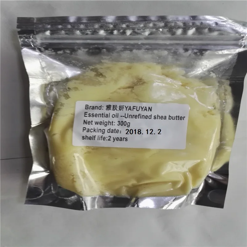 Óleo de Manteiga de Karité Cuidados com a Pele Óleo Essencial Cosmético Natural Orgânico Não Refinado Grau Fresco Nutritivo Hidratante Rugas 300g Cru 2 não refinado óleo de manteiga de karité
