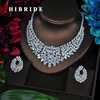 HIBRIDE-Conjunto de collar y collar de novia para mujer, de corte Marquesa, Circonia cúbica, Circonia cúbica, Zirconia, circonita, zirconita, zirconita, N-340 de fiesta ► Foto 1/2