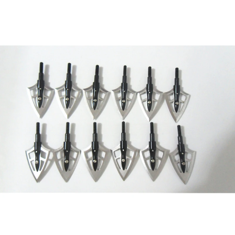 Billig 12 Pcs Mars Jagdspitzen Bogenschießen Pfeilspitze für Bogen und Pfeil Jagd 2 Klingen