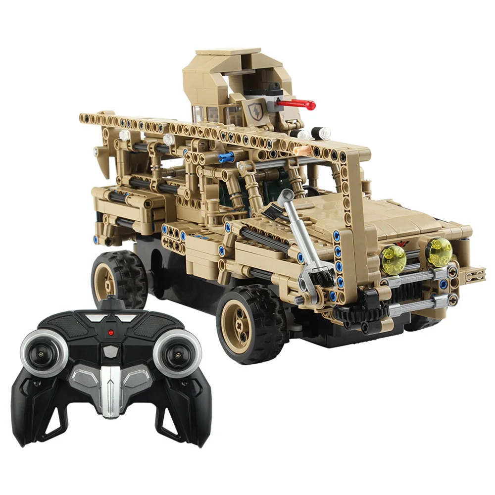 

2.4G 4CH Wireless Radio Control RC Building Block Car 4-way 1:12 RC Car DIY 768pcs Building Blocks Remote Control Vehicle Model