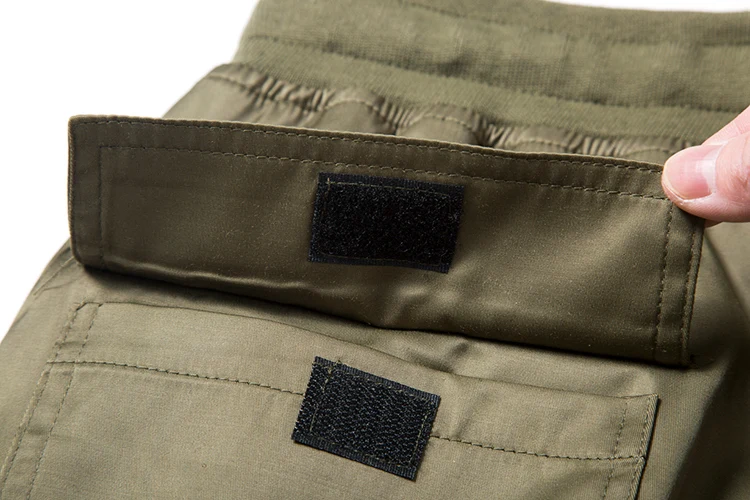 gym joggers for men Black Nylon Snap Cargo Pants Mens Urban Streetwear Punk Hip Hop SweatPants Men Straps Buttons Velcro Strap Closure Trousers mens running pants