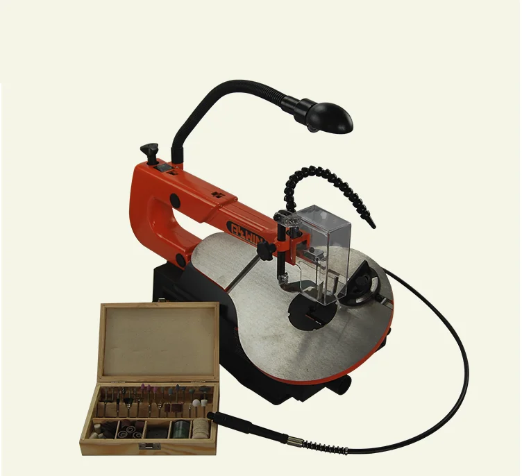 AC220V 120W 16 inch multi-function adjustable table jig saw,small table saw,wood/soft metal cutting,material processing DIY tool