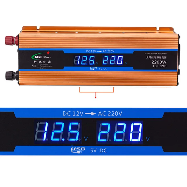 2200w Automobiles Inverter Dc 12v Ac 220v Car Charger 2200w Automobiles Inverter Dc 12v Ac 220v Car Charger Converter 12 Volts To 220