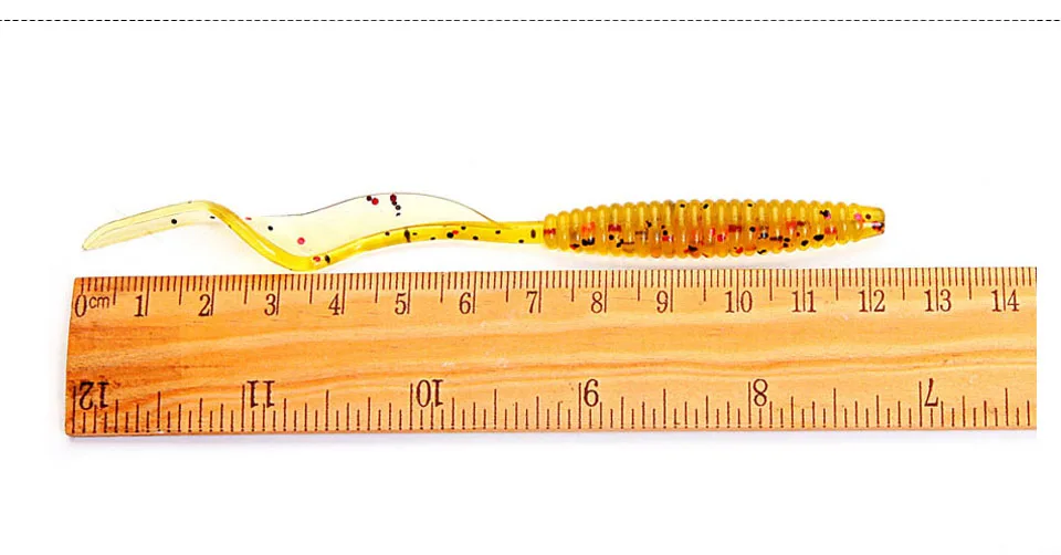 Ходить рыбы 8 шт./упак. 120 мм/2,4 г рыболовные приманки силиконовые мягкие приманки классический червь Тип с длинным хвостом ярко искусственная приманка