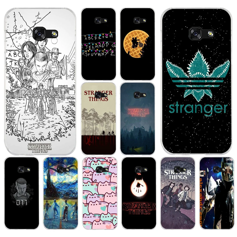 

48A stranger things Soft Silicone Tpu Cover phone Case for Samsung galaxy a3 a5 2016 2017 a6 A8 2018
