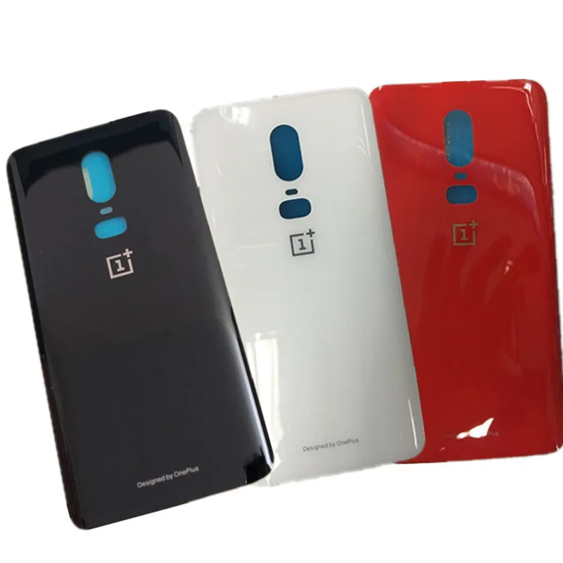

Back Glass For ONEPLUS 6 Glass Back Battery Housing Repair Cover Rear Door Case Replacement Parts With Adhesive Sticker