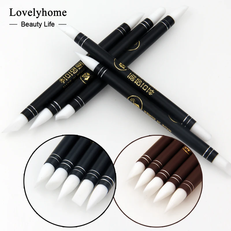 Professional 5pcs/Set Korea Dual Twin Heads Nail Pen Carving UV Acrylic