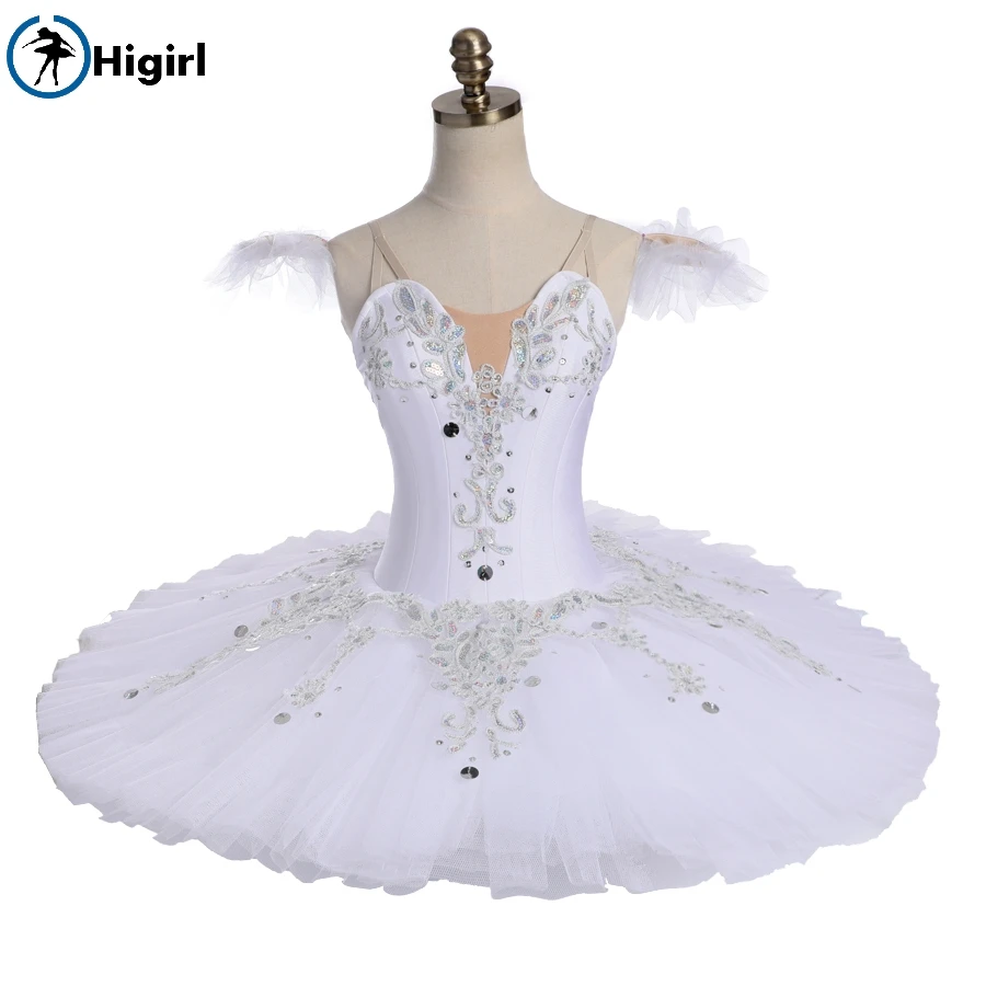 Women nutcracker  ballet tutu white swan lake  professional ballet tutu classical costume pancake tutuBT9113