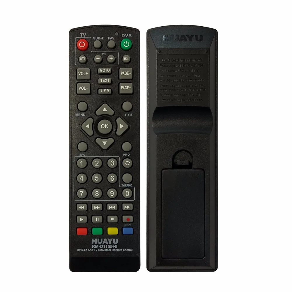 

UNIVERSAL tv remote control controller dvb-t2 remote huayu rm-d1155 sat Satellite television receiver