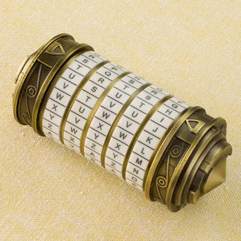 

All-metal Cryptex Valentine's Day Present Christmas Wedding Lover Marry Gift Educationa Locks Ideas Fun Toys Leonardo Da Vinci