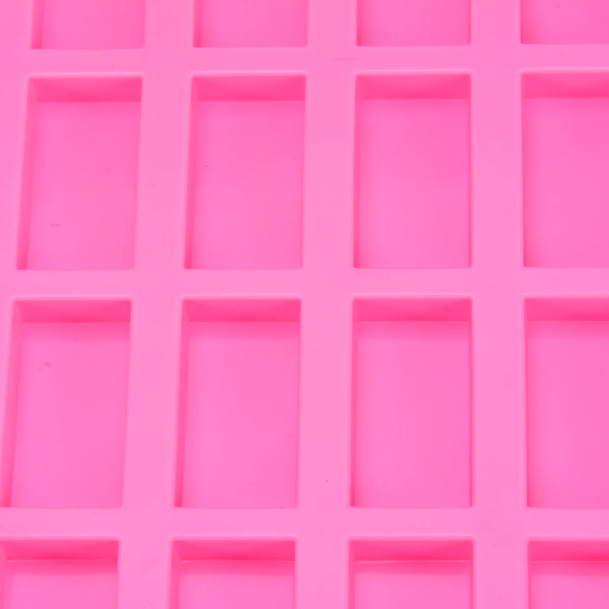 20 Holes Rectangular DIY Mini Cake Muffin Pan Candy Chocolate Bar Guest Soap Silicone Mould 285*168*12mm