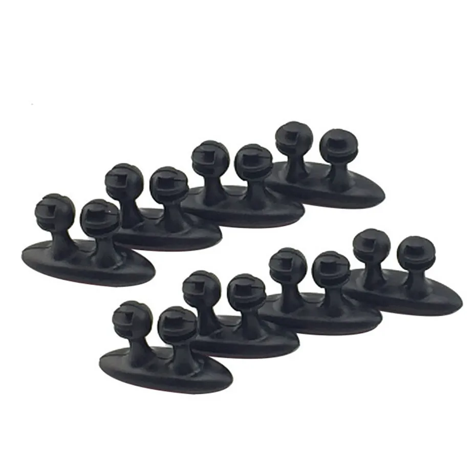 8PCS Multifunctional Adhesive Car Charger Line Clasp Clamp HeadphoneUSB Cable Holder Car Interior Accessories (2)