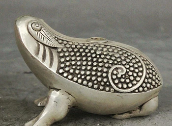 

ymying 1009++++China Buddhism Silver Frog Form Inserted incense Creative Incense Burner Censer