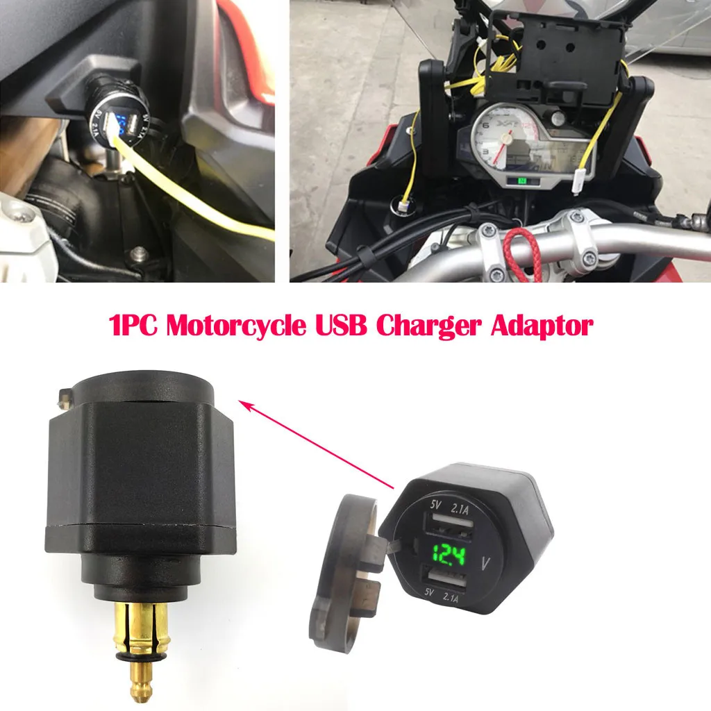 5 в водонепроницаемый 2USB мото rcycle сотовый телефон gps питание розетка зарядное устройство переключатель аксессуары для мотоциклов