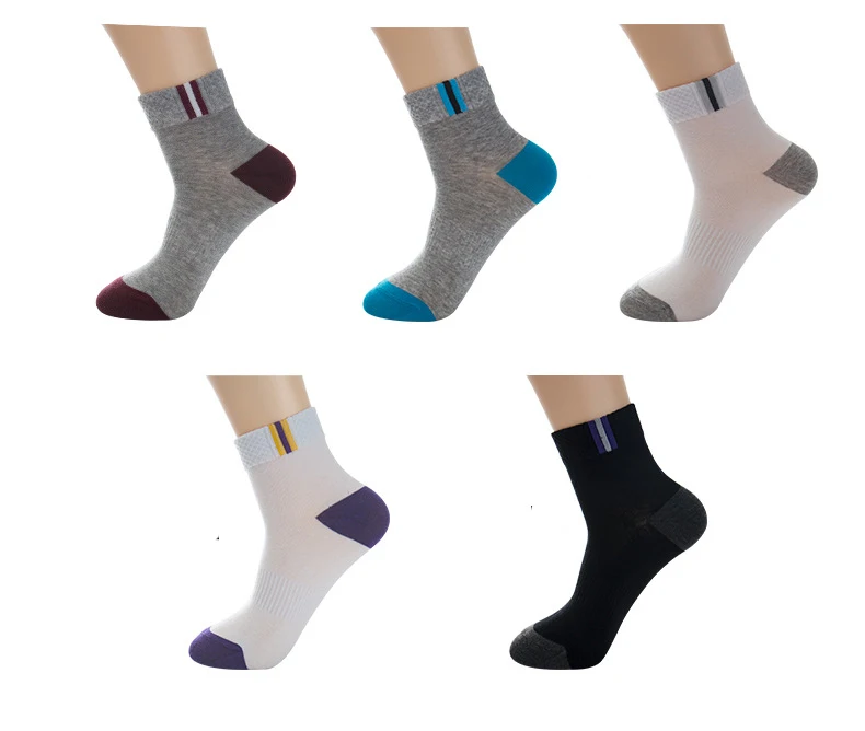 5 paires de chaussettes décontractées toutes saison