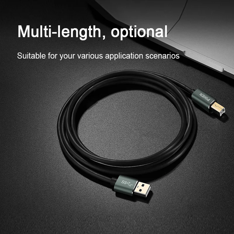 PIHEN USB кабель для принтера type B папа 3 0 2 Canon Epson hp ZJiang принтер этикеток DAC