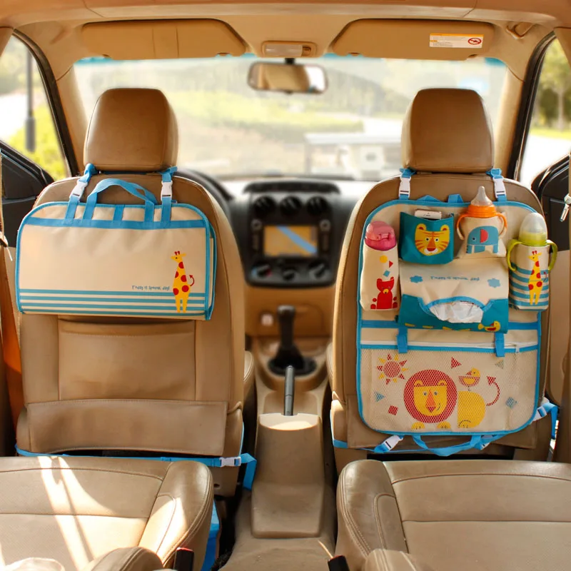 Baby Diaper Bag Cartoon Pattern Car Seat Organizer Thermal Bottle Insulation Bag Baby Care Nappy