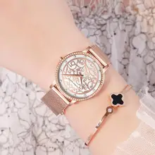Luxury Women Bracelet Watch Top Brand Fashion 3D Engraving Quartz Watch Ladies Crystal Dress Wrist Watches Steel Mesh Clock Gift ladies fashion luxury bracelet watches quartz watch women wrist watches female clock relojs mujer kicadn top brand girls gift